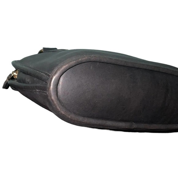 COACH VINTAGE Petit Pelham Zip BLACK LEATHER DOMED BAG 9959 Made In USA - Picture 7 of 16